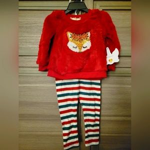 Btween Christmas Outfit for girls size 24 months